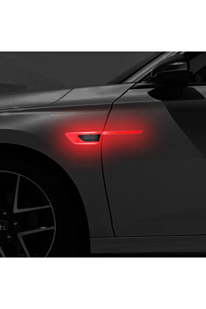 Choice Red 2PCS Car Body Reflective Stickers Side Safety Warning Door Protect...