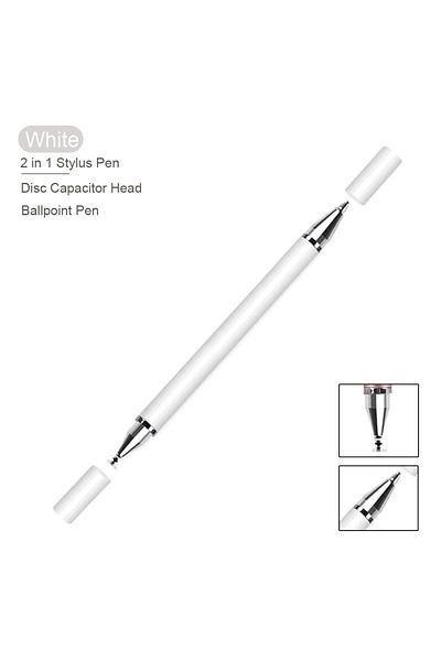 Choice white Universal 2 in 1 Stylus Pen Drawing Tablet Capacitive Touch Screen Smart Pencil For iPad iOS A