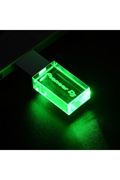 Choice 32GB green JASTER Pioneer DJ Crystal USB Flash Drive 128GB High Speed Memory Stick 64GB Silver Lid P