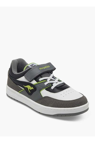Kangaroos Girls' Logo Detail Sports Shoes with Hook and Loop Closure