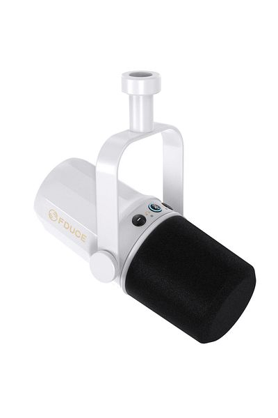 Choice SL40 WHITE FDUCE SL40+ USB/XLR Dynamic Microphone Kit With Built-in Headset Output / Sound Insulatio