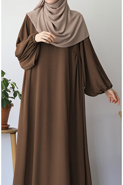 suhneva Coffee Color Cascade Dress