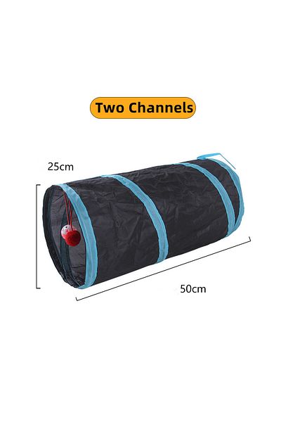 Choice Two tunnels Cat Tunnel Pet Supplies Cat S T Pass Play Tunnel Foldable Cat Tunnel Cat Toy Breathable