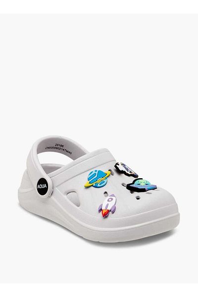 Aqua Aqua Boys' Applique Detail Clogs with Backstrap