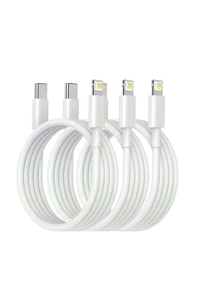 Choice 3pcs 1m 1-4PCS USB C to Lightning Cable Fast Charger Cable, Power Delivery Type C Charging Cord Comp