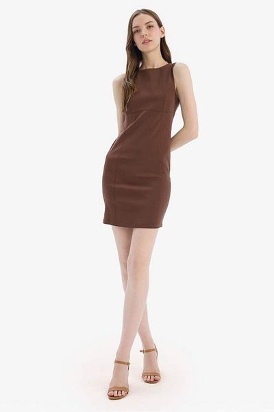 DeFacto Νέα σεζόν Bodycon Bodycon που αγκαλιάζει το αμάνικο μίνι φόρεμα Bengalin