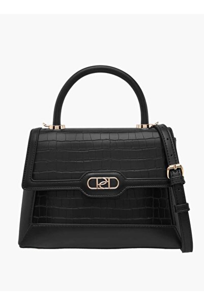 Paprika حقيبة ساتشل منقوشة بحزام قابل للفصل وقفل بغطاء - العرض 8 سم × الارتفا...