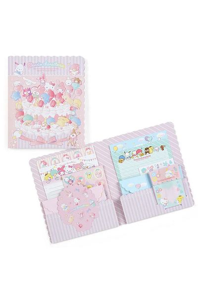 Choice C Kawaii Anime Japanese Writing Letter Raft Cute Cartoon Kuromi Envelope Set Waterproof Stickers Gi.