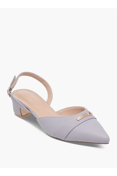 Celeste Women's Textured Mules with Buckle Closure and Block Heel