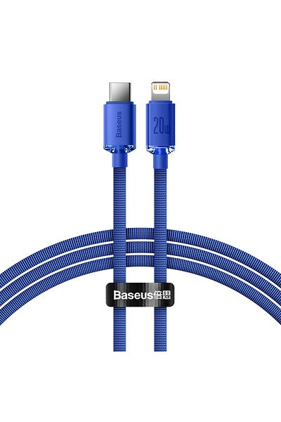 Baseus 1.2m Blue Baseus USB Type C PD 20W Cable for iPhone 14 13 12 Pro X 8 Fast USB C Cable for iPhone Cha