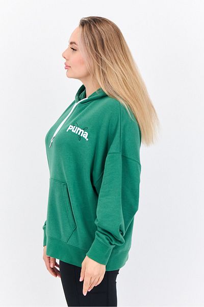 Puma Women Sportswear Fit Long Sleeve Outdoor Sweatshirt, Green