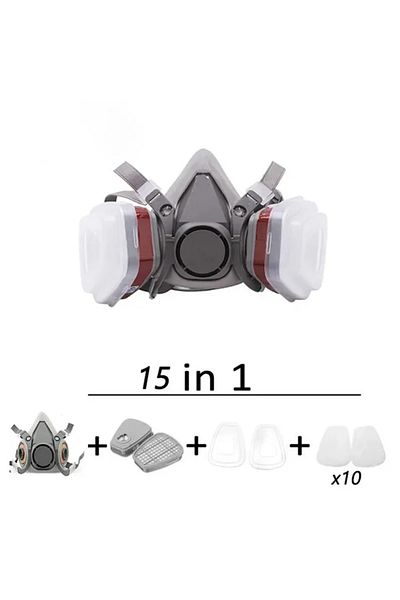 Choice Yellow Original 6200 Respirator Reusable Half Face Cover Gas Mask With Cotton Filter Goggles For Pai