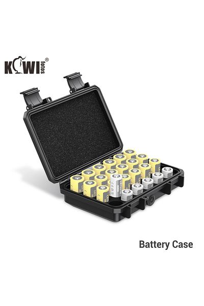 Choice Black 24 Slots Cr2 Cr123 Cr123a Lithium Battery Organizer Case Ip67 Waterproof Hard Case For Cr17345