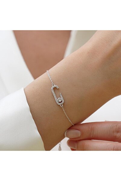 Necati Gün Messika Taşlı Gümüş Bileklik