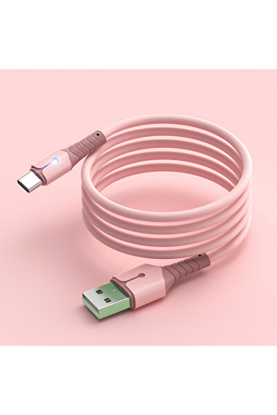 Choice كابل بيانات سائل خفيف الوزن متعدد الألوان وردي بطول 1 متر، مناسب لأجهز...