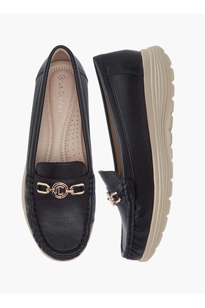 Le Confort Metal Accent Slip-On Loafers