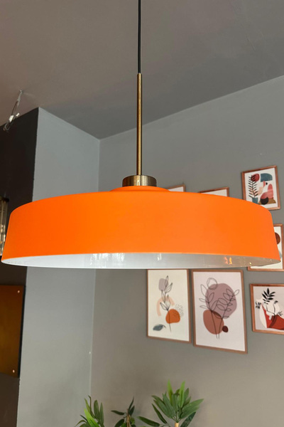 Bamyum Açe Tekli İnce Eskitme Başlık Avize Retro Sarkıt Ofis Showroom Salon Mutfak Avizeleri