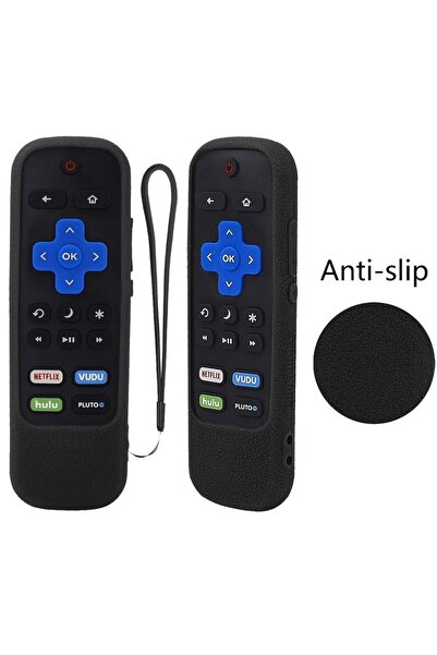 Choice جراب حماية أسود T029 مناسب لجهاز التحكم عن بعد TCL Roku TV Steaming St...