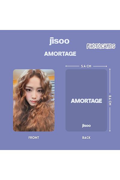 Kpop Dünyasi Jisoo Blackpink Amortage Photocards Set Pob 1