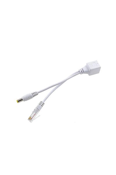 Choice white A 1 Pair Passive Power Over Ethernet Adapter Cable POE Cable POE Splitter RJ45 Injector Power