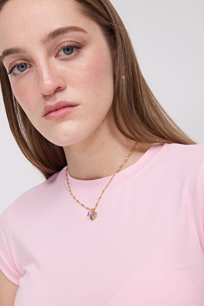 Addax Side Gathered T-Shirt B3939-J5