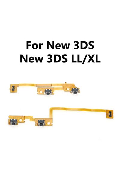JCD For New 3ds Ll Xl 1/3pcs L R Shoulder Button With Flex Cable For 3ds 3dsll 3dsxl New 3ds Ll Xl R