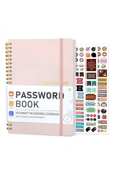 Choice Pink Password Book Untitled Password Management Manual to Keep Your Internet Details Secure, Perfect