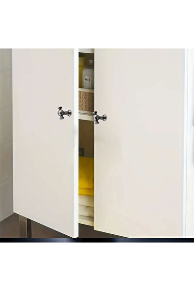 Badem10 Magnolia Antique Nickel Handle Knob Μονή βιδωτή λαβή Έπιπλα Συρτάρι κουζίνας Ντουλάπα Ντουλάπα