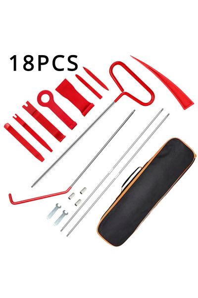 Choice 18Pcs Car Window Door Emergency Open Key Lost Lock Out Unlock Auto Tools Kit Air Wedge Bag Pump Ope