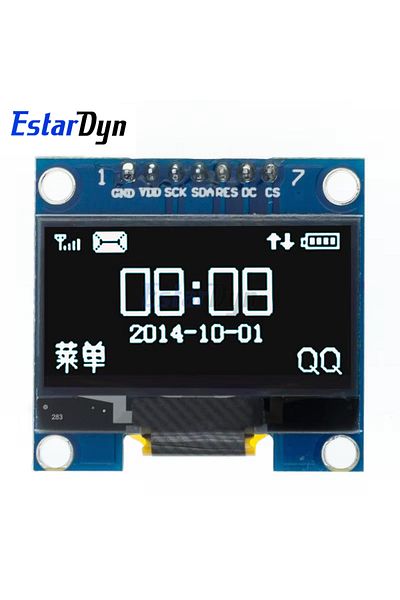 Estardyn 7pinSPI-White RoHS 1.3 inch OLED module white/blue  SPI/IIC I2C Communicate color 128X64 1.3 inch OL