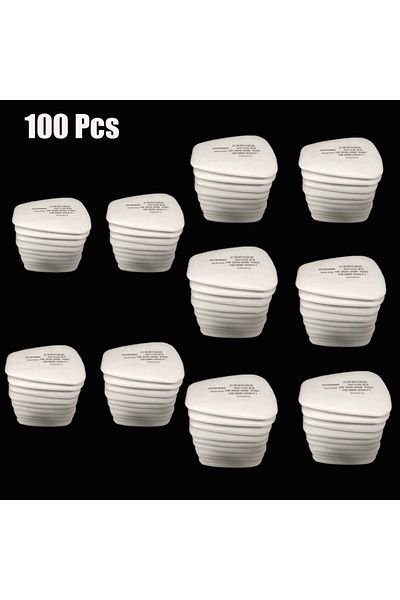 Choice 100pcs 5n11 Dust Cotton Filter Paper 501 Holder For 3m 6001/6200/7502/6800 Chemical Spraying Paintin
