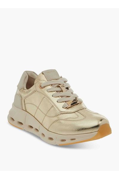 Paprika Logo Accent Lace-Up Sneakers