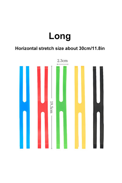 Choice 5 PCS Long Outdoor Camping Tableware Storage H-shaped Silicone Strap E...