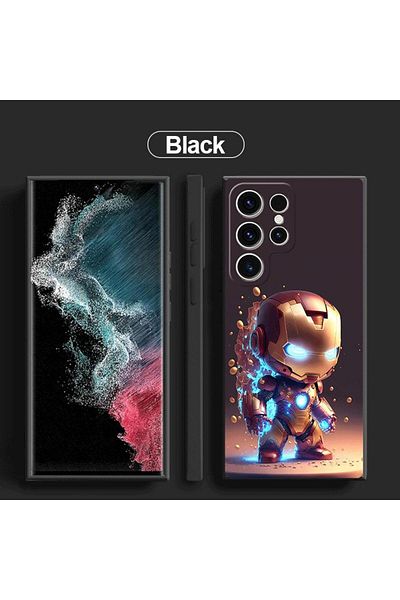 Miniso for Galaxy S24 Ultra UUAZA01 Marvel Iron Man Cover Phone Case for Samsung Galaxy S24 Ultra S22 S23 U