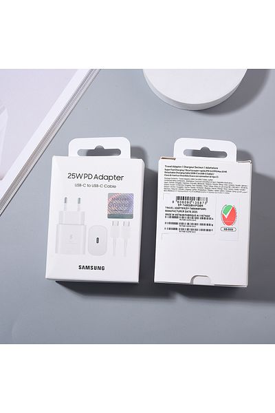Choice White EU Set (Box) EP-TA800 Samsung Superfast Wall Charging Adapter 1M PD Type C Cable for Galaxy No