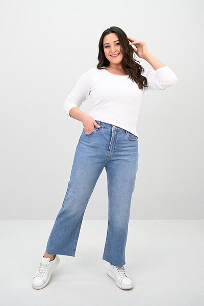 Koza Butik Jean Mom cu talie înaltă pentru femei 4418-25 DPL-968
