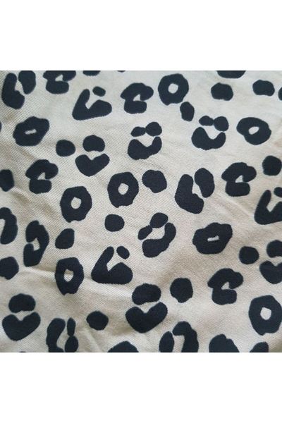 Gülfirik Tasarım Leopard Patterned Oversize Viscose Summer Women's Pajama Bottoms