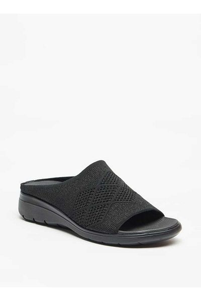 Flora Bella by Shoexpress Flora Bella Textured Slide Sandals