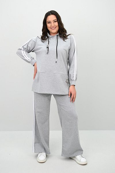 Koza Butik Γυναικείο Σετ Φούτερ με μακρυμάνικο αξεσουάρ καρδιάς 8169-25