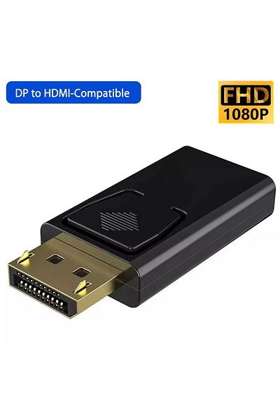 Choice محول 1080p 4k DP إلى HDMI متوافق مع محول DisplayPort DP إلى HDMI متوافق مع HDTV