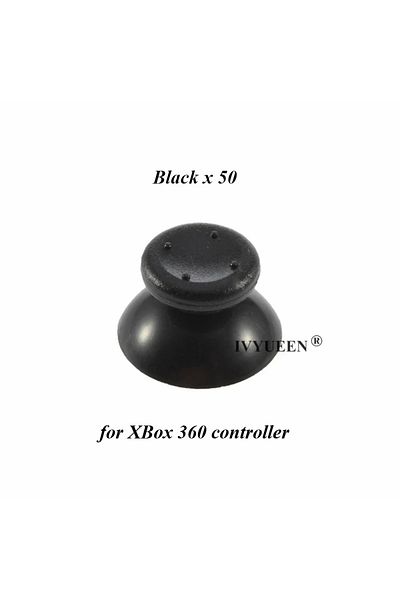 Choice 50 PCS Black 10- 50 PCS for Xbox 360 Controller 3D Analog Joystick Thumb Stick Grip Cap Button Repai