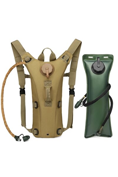 Choice khaki Waterproof Tactical Hydration Backpack with 3L Bladder Outdoor S...