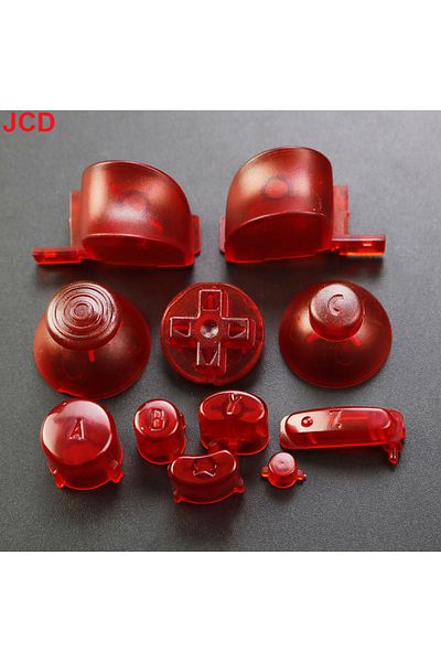 JCD B 1set Full Set L R Abxy Z Keypads Buttons With 3d Thumbsticks Caps For Gamecube For Ngc D Pads.