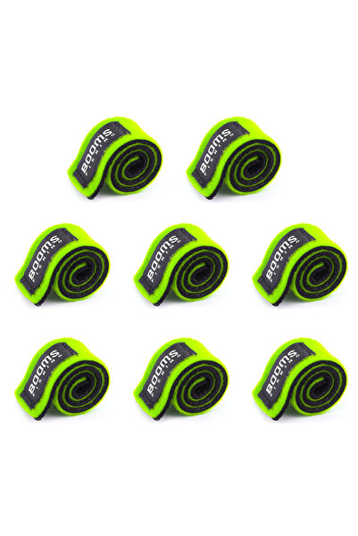 Choice حامل قضيب الصيد RS3 باللون الأخضر مكون من 8 قطع وحزام تثبيت وحزام وكاب...