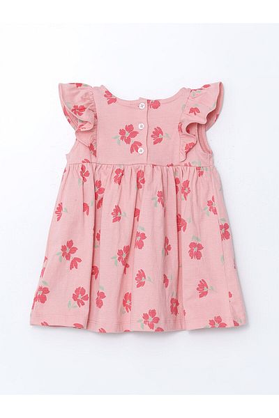 LC Waikiki Crew Neck Floral Baby Girl Dress
