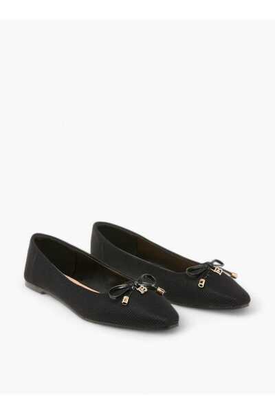 Flora Bella by Shoexpress Flora Bella Bow Accent Slip-On Ballerina Shoes