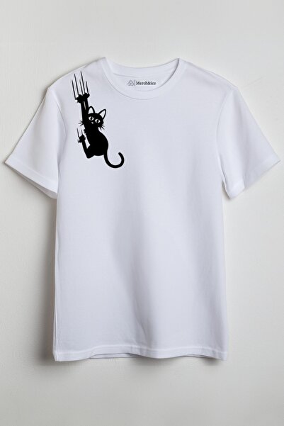 Merch&ice Crtež mačka Štampano Unisex T-shirt