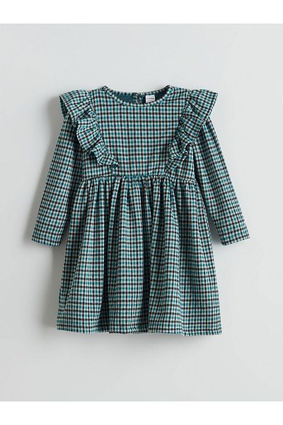 LC Waikiki Plaid Girl's Steel Interlock Dress