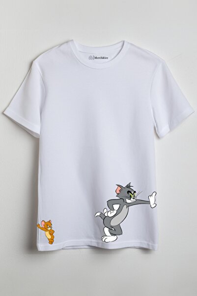 Merch&ice Tom and Jerry Together Printed Unisex T-Shirt