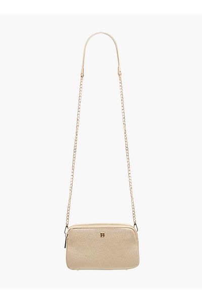 Flora Bella by Shoexpress Flora Bella Textured Crossbody Bag with Chain Strap and Zip Closure